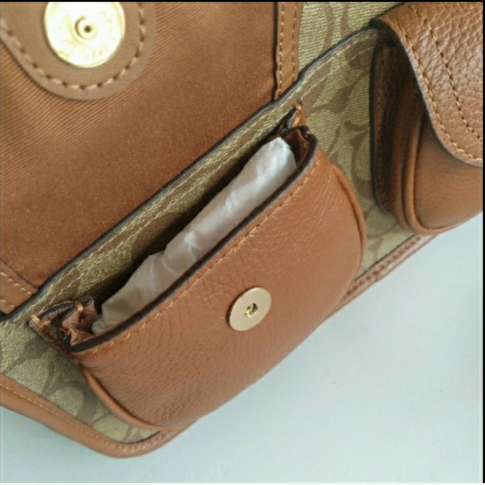 COACH BAG CROSSBODY SIGNATURE COLOR BLOCK NWOT - Picture 12 of 14